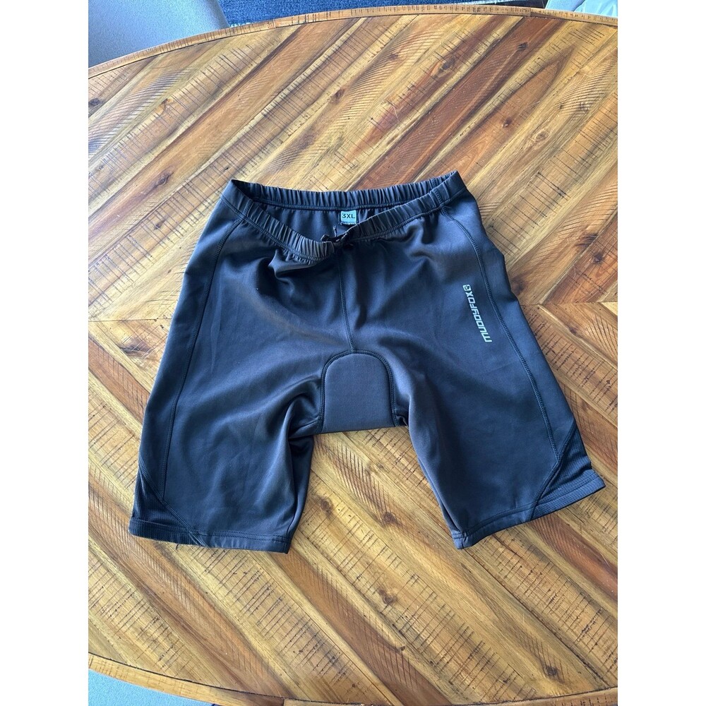 Muddyfox Men’s 3XL Black Padded Cycling Shorts Chamois Bike Bicycle MTB Road